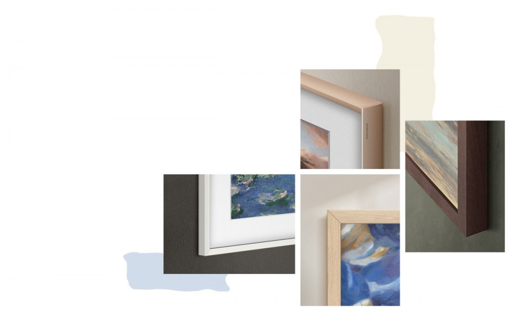 Samsung LS03F QLED různé varianty rámu